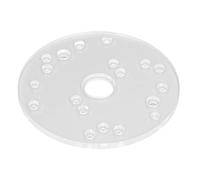 Kit di Piastra di Base del Router Acrilico 6.5in con Perno di Centraggio in Ottone per, Piastra di Base del Router Universale Trasparente per Appassionati di Fai - -te