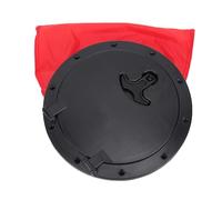 Kit di Piastra di Copertura con Sacchetto di Sigillatura dell'Acqua Rossa, Mazzo Rotondo Nero Anti -Impatto Luca Lunga Durata della Vita Versatile per la Striscia di Pesce Kayakboot (8