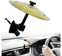 Kit di piatti musicali per bocchetta dell'aria dell'auto, mini piatto crash + bacchetta, accessorio giocoso per gli appassionati di musica, robusto e compatto, adatto alla maggior parte delle auto