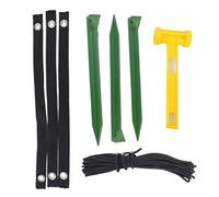 Kit di picchettamento per albero - Supporti resistenti alle intemperie e legami per alberi pendenti, attrezzature per parchi giochi, serre, capannoni, trampolini - pali per alberi durevoli