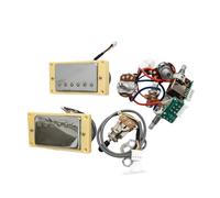 Kit Di Pickup Push Pull A Bobina Singola/doppia Senza Saldatura 2V2T Per Chitarre Include Cablaggio Completo Cablaggi Per Chitarra(Chrome 2V2T)