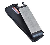 Kit di pietre diamantate per affilatura Faithfull a doppio lato - Pietra per affilatura con base di appoggio e custodia, grana 400G / 1000G per scalpelli, ferri da pialla e lame - 200 x 70 mm