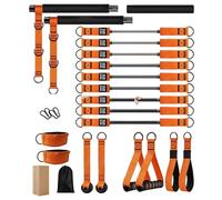 Kit di Pilates Bar per la casa | Attrezzature da Palestra per Allenamento Muscolare,Attrezzatura per Pilates Portatile per Uomo Vita Gambe Residenti Appartamenti Appartamenti Appassionati di Fitness