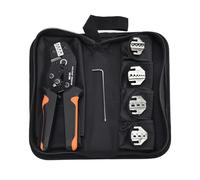 Kit di pinze a crimpare 58B con ganasce ricambio rapide for terminali elettrici linguetta 2,8/4,8/6,3/tubo/fotovoltaico/isolato