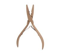 Kit di pinze for applicazione professionale for estensioni dei capelli con micro anelli, for pinza for chiusura micro perline(Brown)