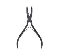 Kit di pinze for applicazione professionale for estensioni dei capelli con micro anelli, for pinza for chiusura micro perline(Black)