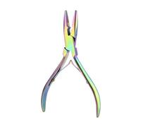 Kit di pinze for applicazione professionale for estensioni dei capelli con micro anelli, for pinza for chiusura micro perline(Titanium)