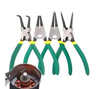 Kit di pinze per anelli elastici | Pinze piegate resistenti | Pinza ad anello esterna con ganascia piegata | Multifunzionale caricato a molla per rimuovere tubi e guarnizioni