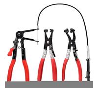Kit Di Pinze Per Fascette Stringitubo | Kit Fascette Tubo Acqua - Set 3 Pinze Lunghe Per Tubi Per Riscaldamento Motore Elettrico Idraulico Auto