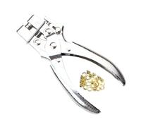 Kit di pinze per occhielli a 2 scopi, portatile, per pelle, cintura, scarpe, panni, occhielli in metallo