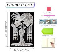 Kit di Pittura a Diamante Mandala Art con Quaderno A5, 50 Pagine, 5D DIY, Bloc-notes in Cristallo con Ricami a Numeri, Perfetto per Regali Fai da Te e Occasioni Festive