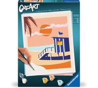 Kit di pittura a numeri Ravensburger CreArt Cabaña de playa