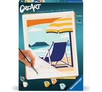 Kit di pittura a numeri Ravensburger CreArt Rilassamento in spiaggia