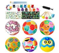 Kit di Pittura Calcio | Set Creativo Per Dipingere Il Tuo Pallone Da Calcio Fai Da Te | Materiali Artistici Educativi per Bambini Stanza Aula Soggiorno Camera da Letto Giornata dei Bambini Ringraziame