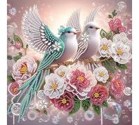 Kit di pittura con diamanti Art Diamond Painting 5D fai-da-te con forme speciali parziali, set di arte con gemme per adulti e principianti, decorazione murale per casa, dipinti a punti