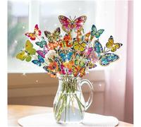 Kit di Pittura con Diamanti da 20 Pezzi, Adatto per Adulti Bambini 5D Diamond Painting Immagini Farfalla, Painting kit Completo per Decorazione del Giardino, Regali d'arte per Ragazze e Donne