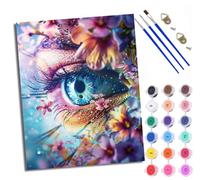 Kit di pittura con i numeri per adulti Kit di pittura per principianti su simboli trasparenti Tela colorata Gorilas en las praderas Pigmento acrilico Disegno Vernice per la decorazione della parete