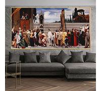 Kit di pittura fai da te con i numeri, per adulti, Frederic Leighton, celebre Madonna di Cimabue, kit di pittura su tela per adulti, regali artistici per la decorazione della casa