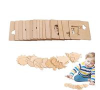 Kit di pittura in legno, modelli da disegno per bambini in legno | Motivo cavo, per progetti scolastici