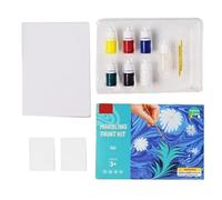 Kit di pittura marmorizzata per bambini - Set ad acqua per tessuto e carta, materiali artistici creativi | Giocattoli artigianali per le vacanze Natale, Ringraziamento, Pasqua, ragazzi e ragazze 6