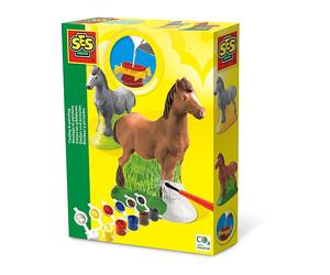 KIT DI PITTURA SES CREATIVE Set di Fusione e Cavallo per Bambini - per Acrilico 24 Colori