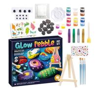 Kit di Pittura su Rocce per Bambini Set Lavoretti di Pittura, Set Artistico