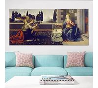 Kit di pittura The Annunciation, 1472 di Da Vinnci DIY 5D Full Drill Dots Dipinti Picture Arts Home Wall Decor 40,6 x 50,8 cm