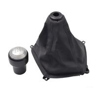 Kit di pomello del cambio e cuffia del cambio in stile OEM per Hyundai Tucson IX35 2004-2009, modelli manuali a 5 marce con guida a sinistra, ricambio in pelle ABS nera (set)