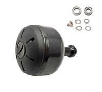Kit di potenziamento manopola per bobine BULL's Eye 5080 9100 9120 5050 tra cui due dimensioni di cuscinetti e accessori di montaggio (fibra di carbonio nero)