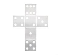 Kit di pratica di saldatura con 6 coupon quadrati in acciaio dolce per MIG per TIG per allenamento MMA, dadi fai da te per progetti cubici per principianti