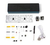 Kit di pratica di saldatura 'orologio elettronico Kuuleyn ESP8266 KIT OROLOGIO WiFi IoT WiFi Kit Smart Electronic Saldatura fai -da -te Pratica di pratica Impostare (Blu)