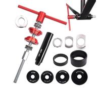 Kit di pressa per cuscinetti | Kit di attrezzi per biciclette, attrezzatura da ciclismo per principianti professionisti per uso domestico e aziendale, sport su strada di montagna