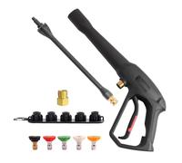 Kit di pressione per tubo per lavatrice M22-15 mm con 16 adattatori per bacchetta magica M22, supporto per ugello per iniettore d'acqua per Karcher Ryobi modelli GreenWorks A
