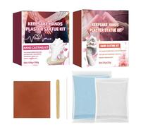 Kit di pressofusione a mano per fai da te - Kit di fusione 3D - Stampo stampato a mano per fai da te - Kit di goffratura fai da te - Gesso sicuro e non tossico - ricordo di memoria creativa, progetto