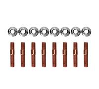 Kit di prigionieri turbo filettati M8 1.25 Kit di hardware per collettore di scarico ad alte prestazioni per riparazione motore turbocompressore Lega 8 mm 8 pezzi