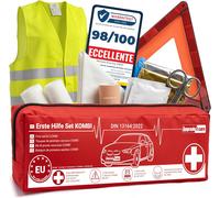 Kit Di Primo Soccorso Auto 2026 Con Triangolo Di Emergenza E Giubbotto Secondo N