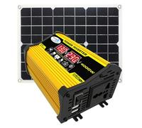 Kit Di Produzione Di Energia Solare Portatile - Di Energia Solare Ad Alta Efficienza, Ricarica Della Batteria Per Veicolo Domestico | Inverter Di Potenza Con Schermo A LED Con Ricarica Rapida