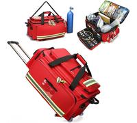Kit di Pronto Soccorso, Borsa Della Medicina, borsa di emergenza medica all'aperto di grande capacità, borsa del carrello medico con divisori interni, ideale per EMT, EMS, Paramedici ( Color : A )