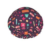 Kit di pronto soccorso infermieristico Cuffie da Cuffia da bagno elastica multiuso Cuffia per capelli impermeabile per spa/salone/uso domestico/hotel/viaggi