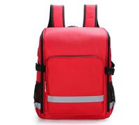 Kit di pronto soccorso portatile con forniture mediche essenziali per casa, ufficio, campeggio e emergenze sul posto di lavoro, Rosso