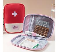 Kit di pronto soccorso portatile con scomparti organizzati per il recupero immediato delle pillole, kit trauma con chiusura lampo elegante, ideale per avventurieri, escursionisti, famiglie, viaggiator