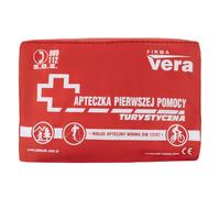 Kit di pronto soccorso Vera da viaggio - rosso