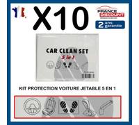 Kit di Protezione Automobile Interno 5en1 Volante Sedile Tappeto Pomello Freno A