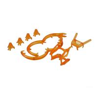 Kit di protezione per giunto cardanico DJI Neo2 progettato per assorbire energia e ridurre il rischio di danni durante l'implementazione attiva (arancione ambrato)