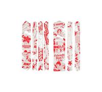 Kit di protezione telaio completo stile all mountain stranger things upsidedown bianco rosso