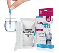 Kit di prova dell'acqua al piombo fai da te per bere con striscia e pipetta contagocce, dispositivo di rilevamento facile da casa, apparecchiature di prova precise | per città o pozzo fino a 15 PPB