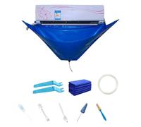 Kit di pulizia condizionatore d'aria - Copertura di lavaggio per condizionatore d'aria - Kit di pulizia della polvere per aria condizionata a parete con tubo dell'acqua