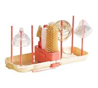 Kit Di Pulizia Del Bottiglia - Set Di Pennelli Da Bottiglia 12x, Detergente Per Bottiglie Da Viaggio, Scrubber Verticale Con, Portacivo Portatile Pieghevole Per Alimentazione Da Cucina Da Via