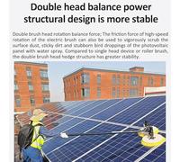 Kit di pulizia del pannello solare da 3,5 m a 7,5 m, spazzola automatica a doppia testa, efficiente pulitore per tetti e finestre, strumento di manutenzione fotovoltaico essenziale per manutenzione