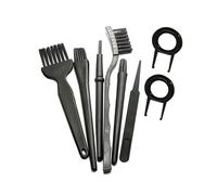 Kit di pulizia della tastiera 6 in 1 Accessori semplici per spolverare Manutenzione Detergente Tastiere Strumenti puliti Set di pennelli Accessori per computer